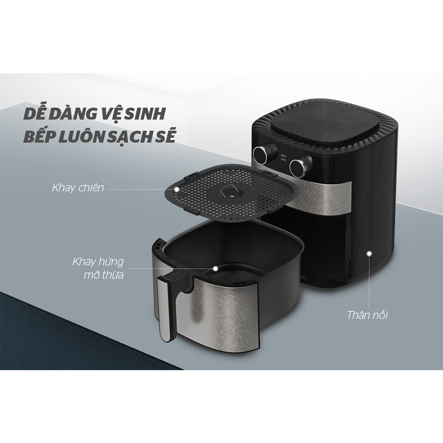 Nồi chiên không dầu Sunhouse 6 lít SHD4026