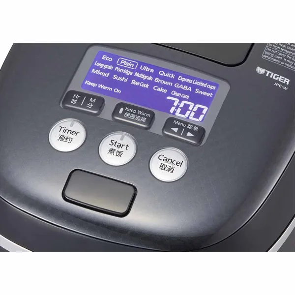 Nồi cơm điện tử cao tần áp suất Tiger 1 lít JPC-W10W