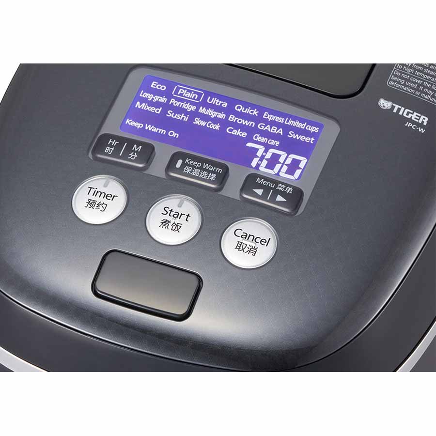 Nồi cơm điện tử cao tần áp suất Tiger 1 lít JPC-W10W
