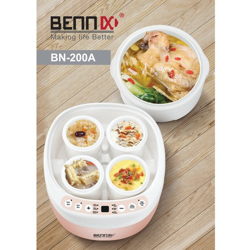 Nồi chưng yến điện tử Bennix BN-200A - toàn cảnh sản phẩm