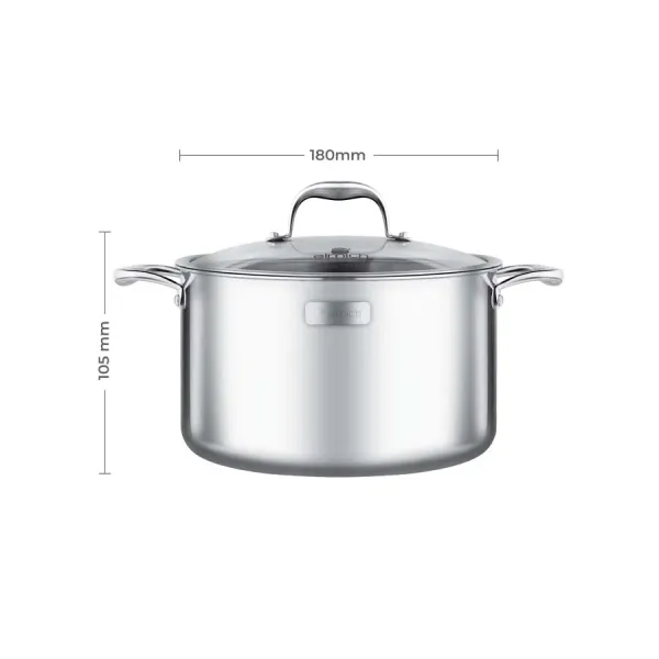 Nồi Inox liền khối Elmich Trimax XS EL3746 size 18cm