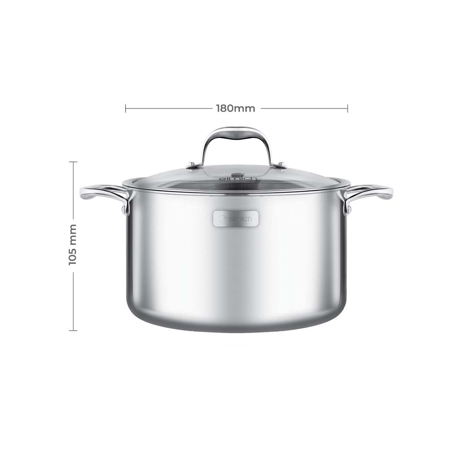 Nồi Inox liền khối Elmich Trimax XS EL3746 size 18cm
