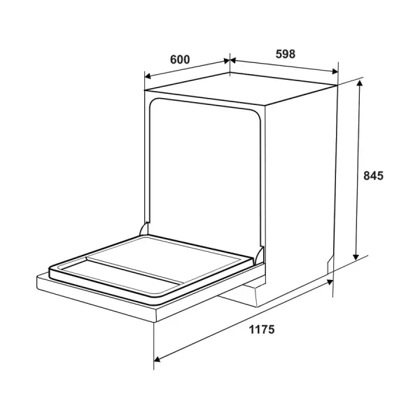 Máy rửa bát Hafele HDW-F6053S 535.29.702