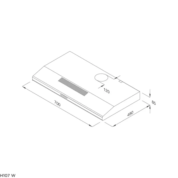Máy hút mùi Classic Malloca H107W