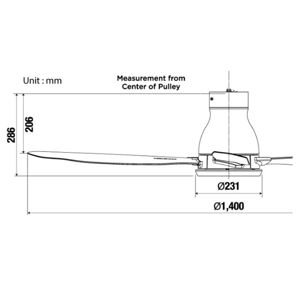 Quạt trần 4 cánh KDK W56WV