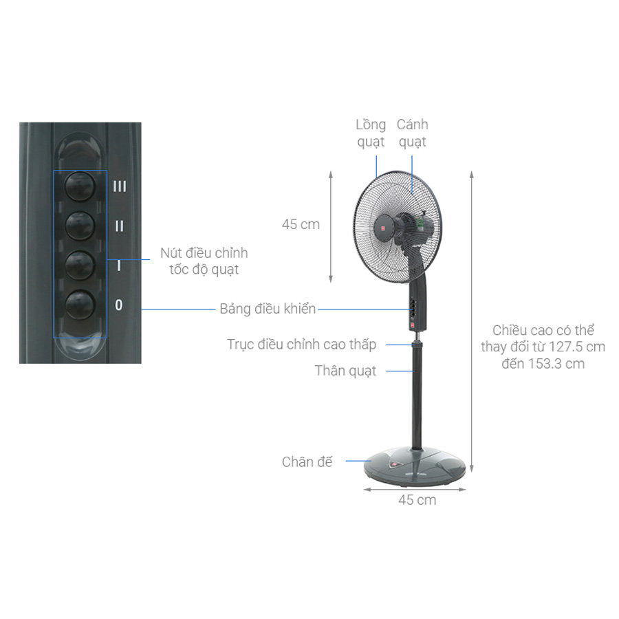 Quạt đứng KDK P41U