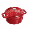 Nồi gang tròn Staub màu đỏ cherry 14cm – 0.8L