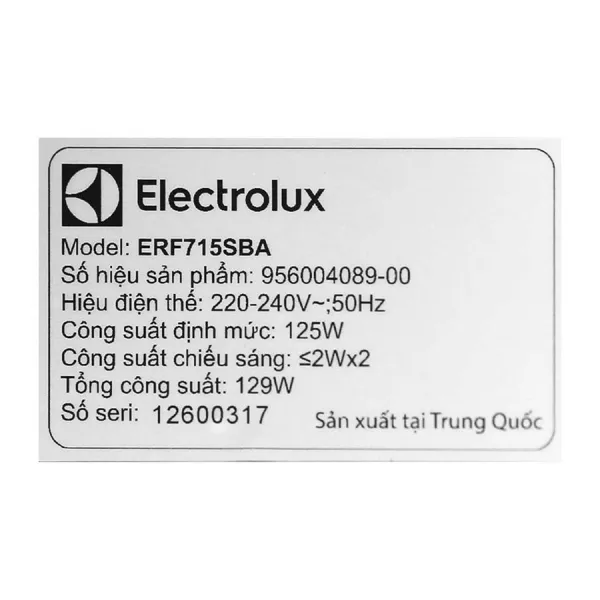 Máy hút mùi Electrolux ERF715SBA