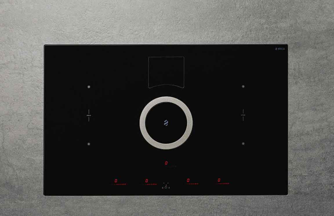 Bếp từ kết hợp hút mùi Elica NIKOLA TESLA SWITCH BL/A/80 – PRF0146212 - toàn cảnh sản phẩm