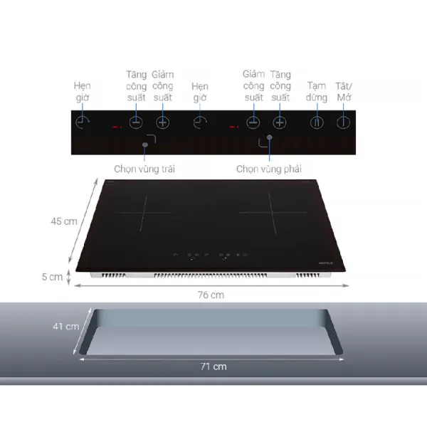Bếp từ Hafele HC-IS772EA 535.02.222 | Chính hãng Hafele