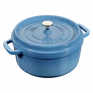 Nồi gang tròn Staub màu xanh nhạt 14cm – 0.8L