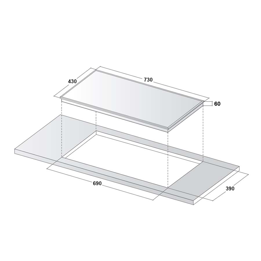 Bếp từ đôi Canzy CZ TL0887