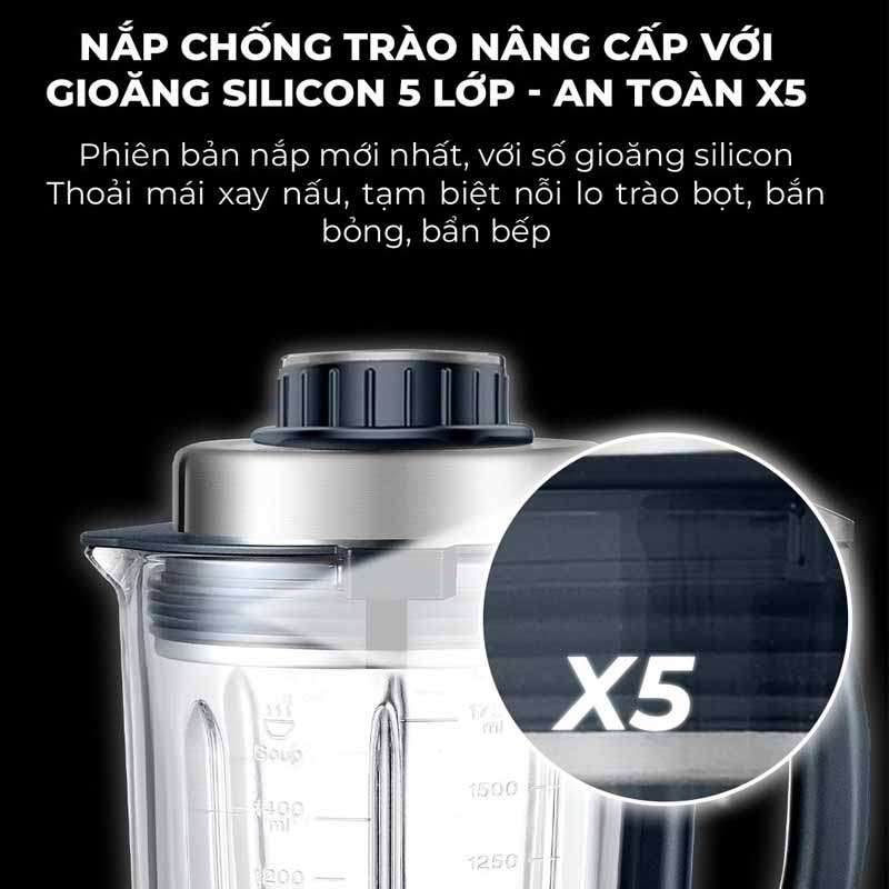 Chọn máy làm sữa hạt có chế độ chống trào