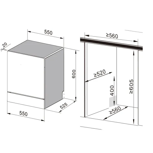 Máy rửa bát 11 bộ Canzy CZ 11QAM Serial 8.0