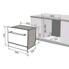Máy rửa bát 8 bộ Canzy CZ DE8B05EU
