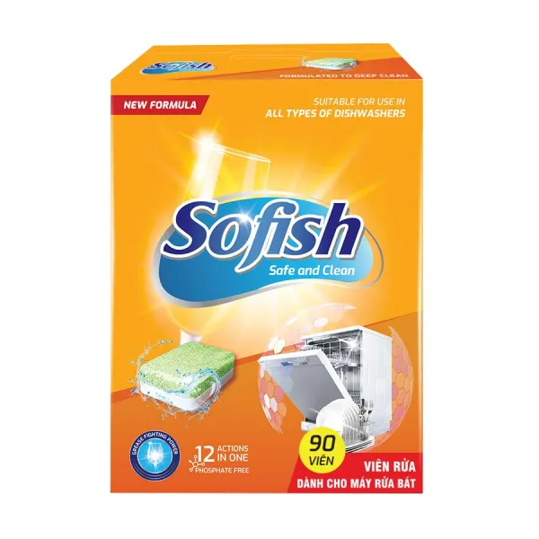 Viên rửa bát Sofish 90 viên