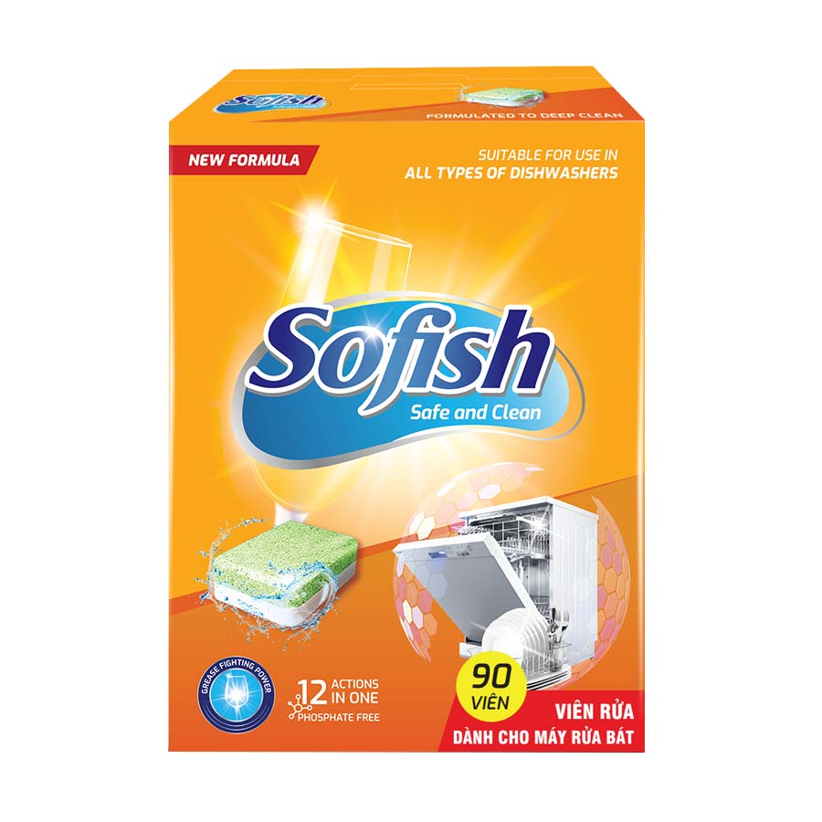 Viên rửa bát Sofish 90 viên