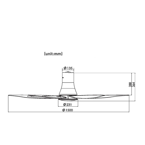 Quạt trần 5 cánh Panasonic F-60XDN