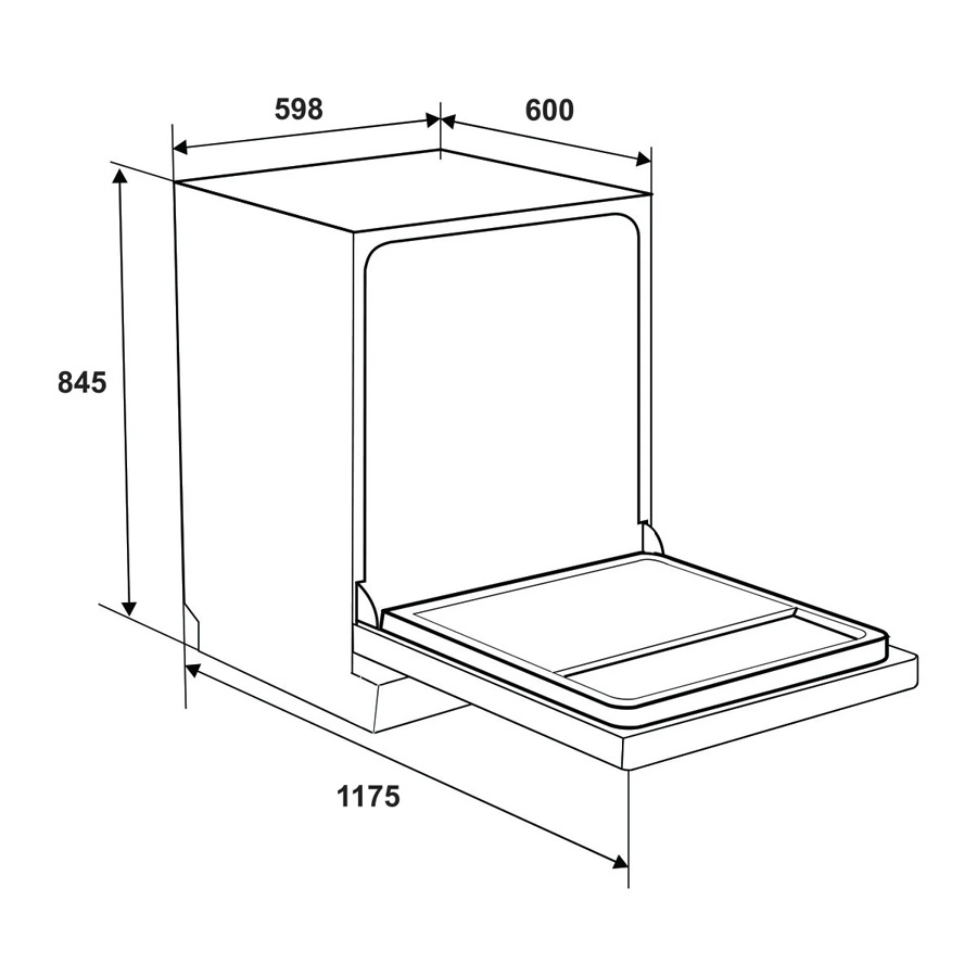 Máy rửa bát Hafele HDW-F602TS 535.29.551