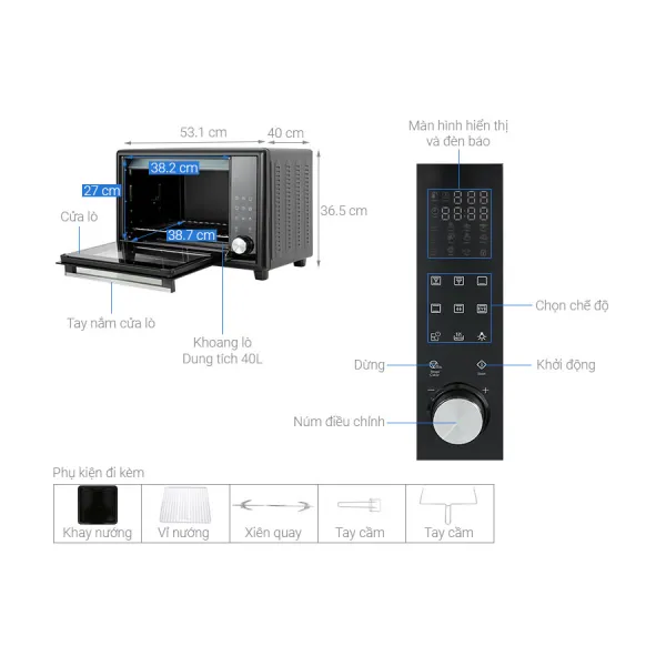 Lò nướng Electrolux EOT40DBD