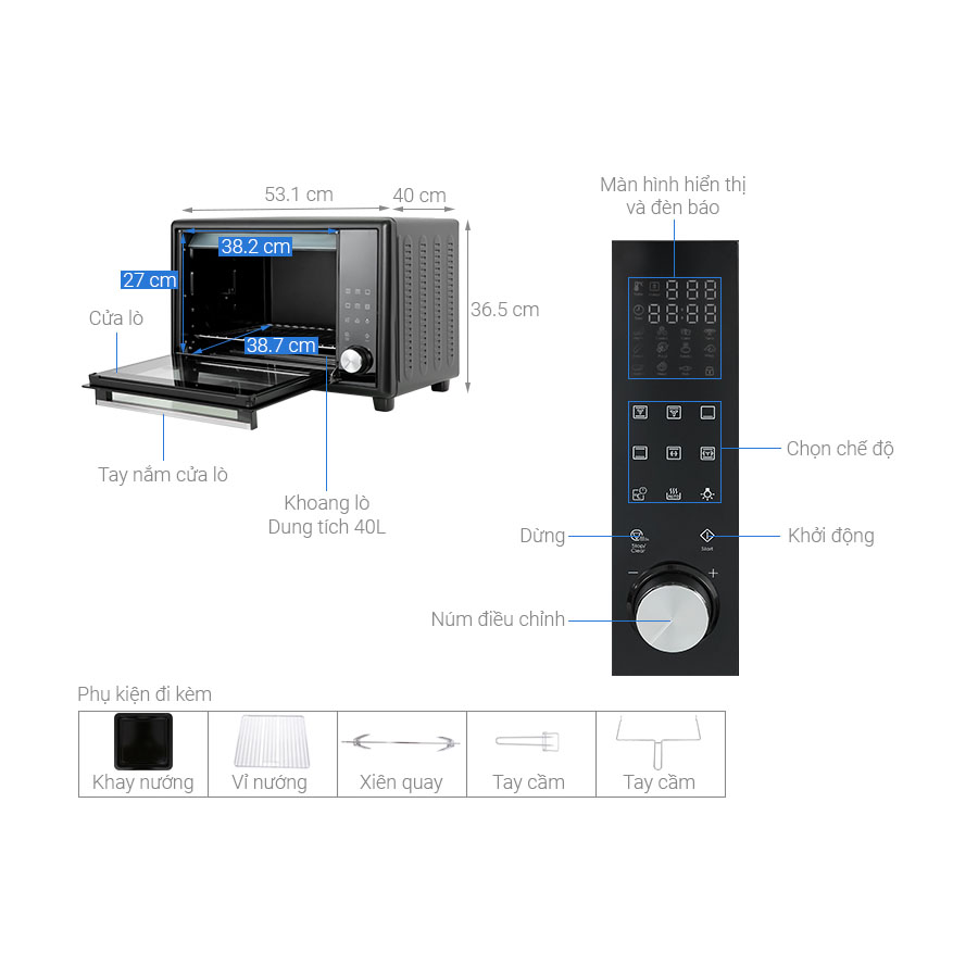 Lò nướng Electrolux EOT40DBD