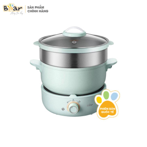Nồi Điện Đa Năng Bear MC-B25V1 (2.5L) (Kèm Lồng Hấp) – blue