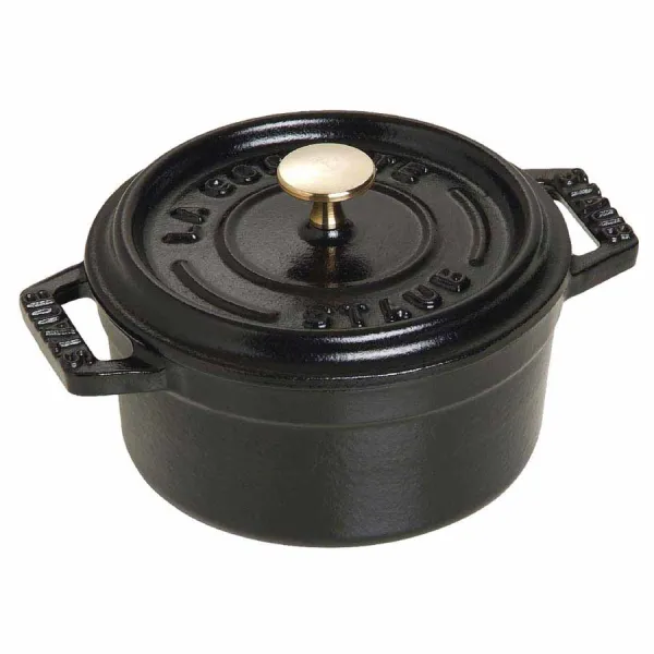 Nồi gang tròn Staub màu đen 22cm – 2.6L