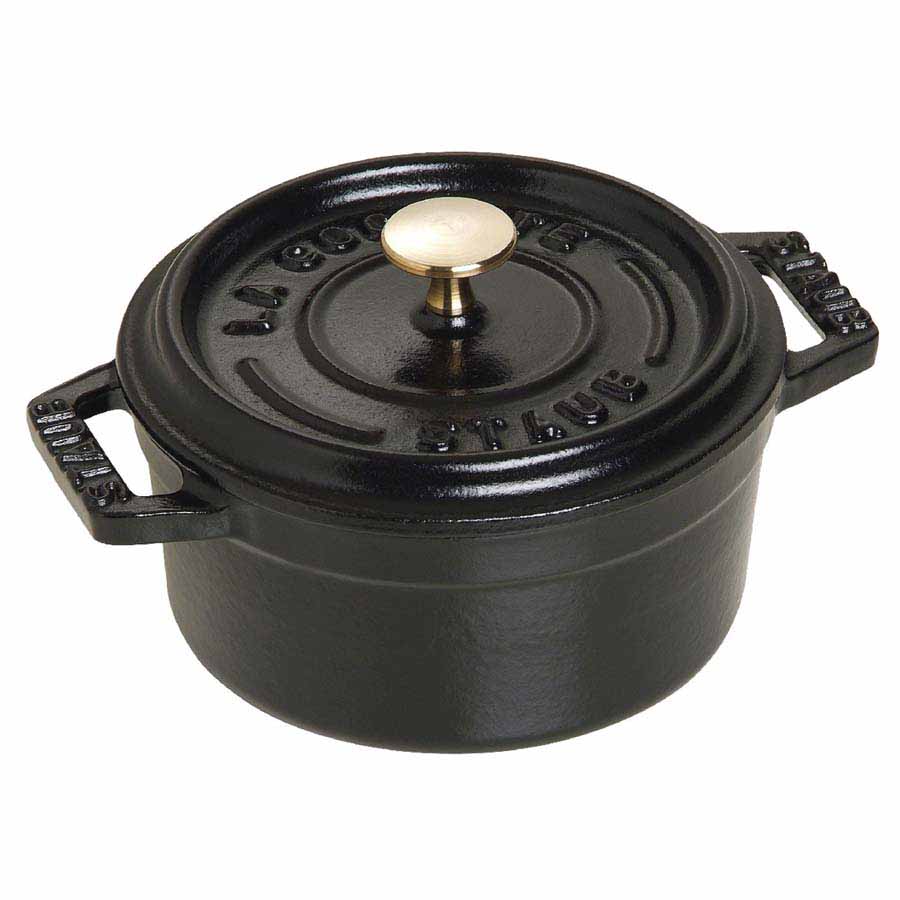 Nồi gang tròn Staub màu đen 22cm – 2.6L - toàn cảnh sản phẩm