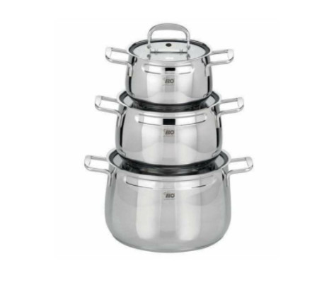 Bộ nồi Inox 3 chiếc Elo Mystery - toàn cảnh sản phẩm