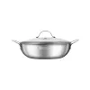 Chảo xào Inox cao cấp 3 lớp đáy liền Elmich Trimax EL3797 size 28cm