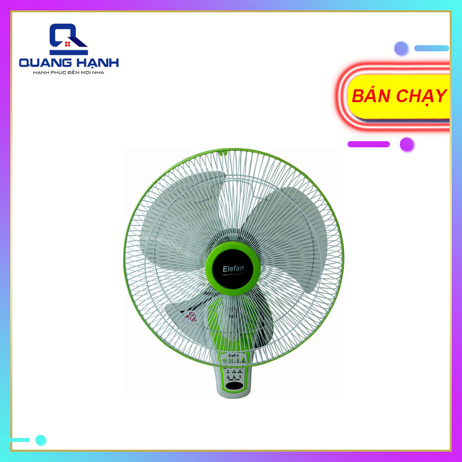 Quạt treo tường Elefan T4003R có điều khiển từ xa - toàn cảnh sản phẩm