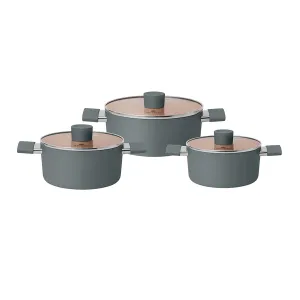 Bộ nồi chống dính Ceramic Elmich EL5240GL01 Size 18,20,24cm