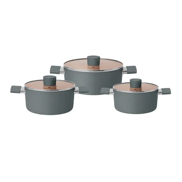 Bộ nồi chống dính Ceramic Elmich EL5240GL01 Size 18,20,24cm