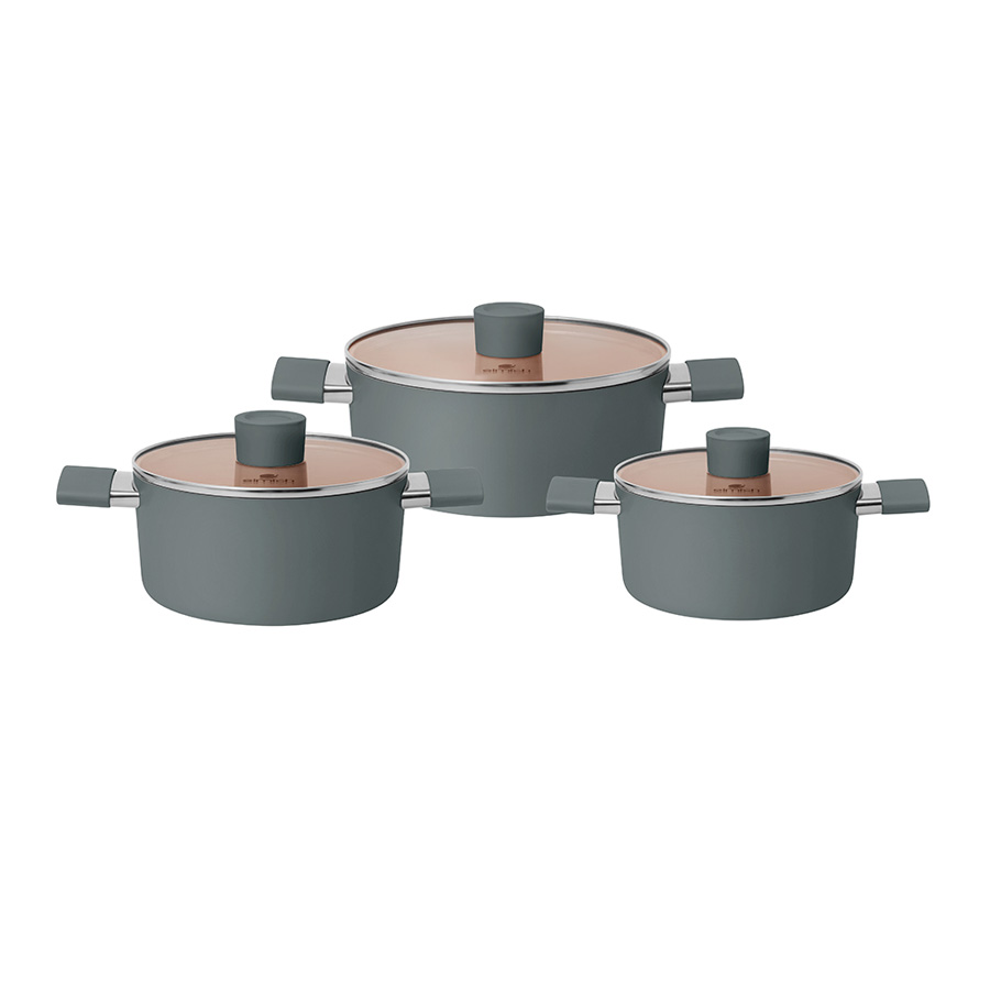 Bộ nồi chống dính Ceramic Elmich EL5240GL01 Size 18,20,24cm - toàn cảnh sản phẩm