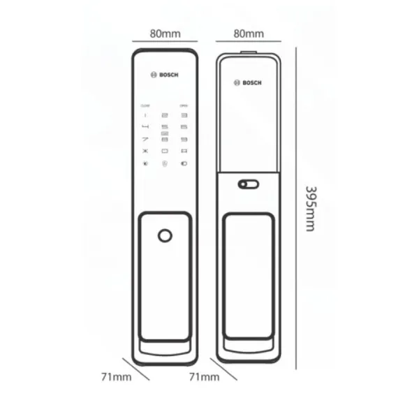 Khóa Cửa Điện Tử BOSCH FU 750BK APP