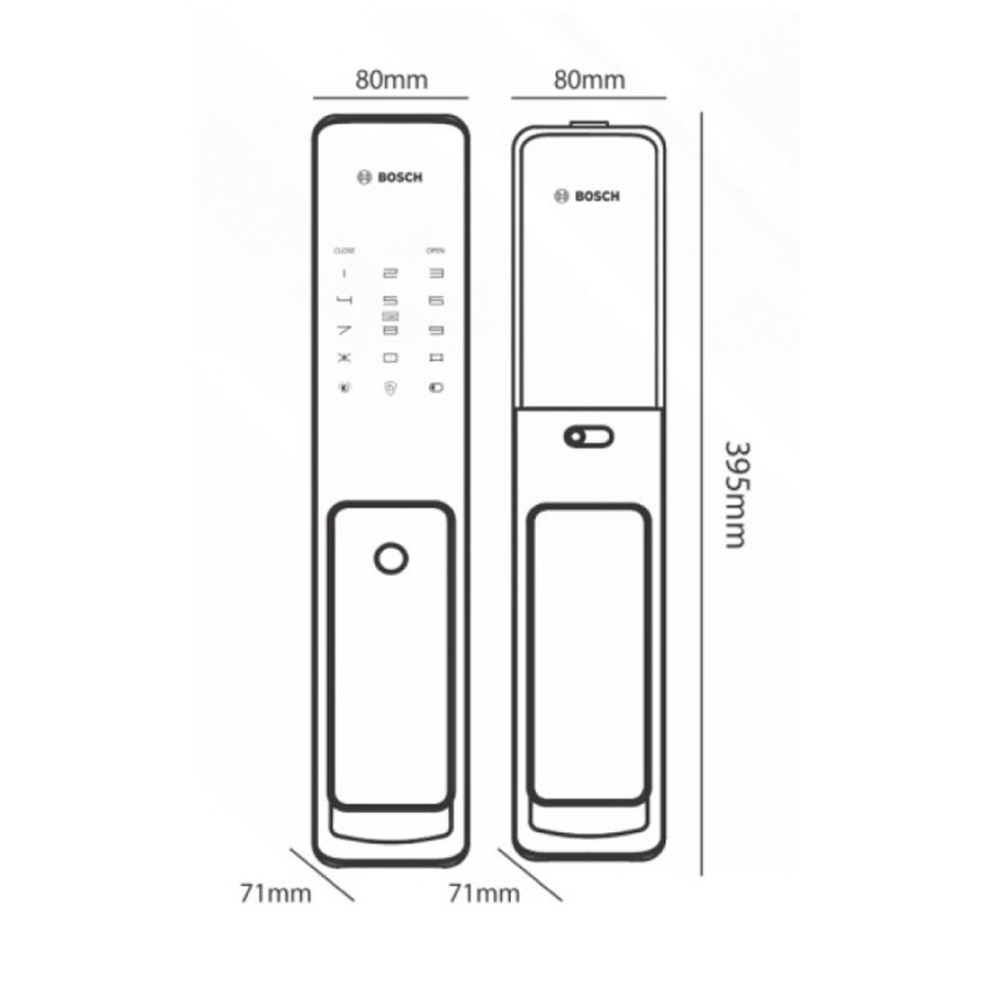 Khóa Cửa Điện Tử BOSCH FU 750BK APP