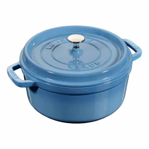 Nồi gang tròn Staub màu xanh nhạt 16cm – 1.2L