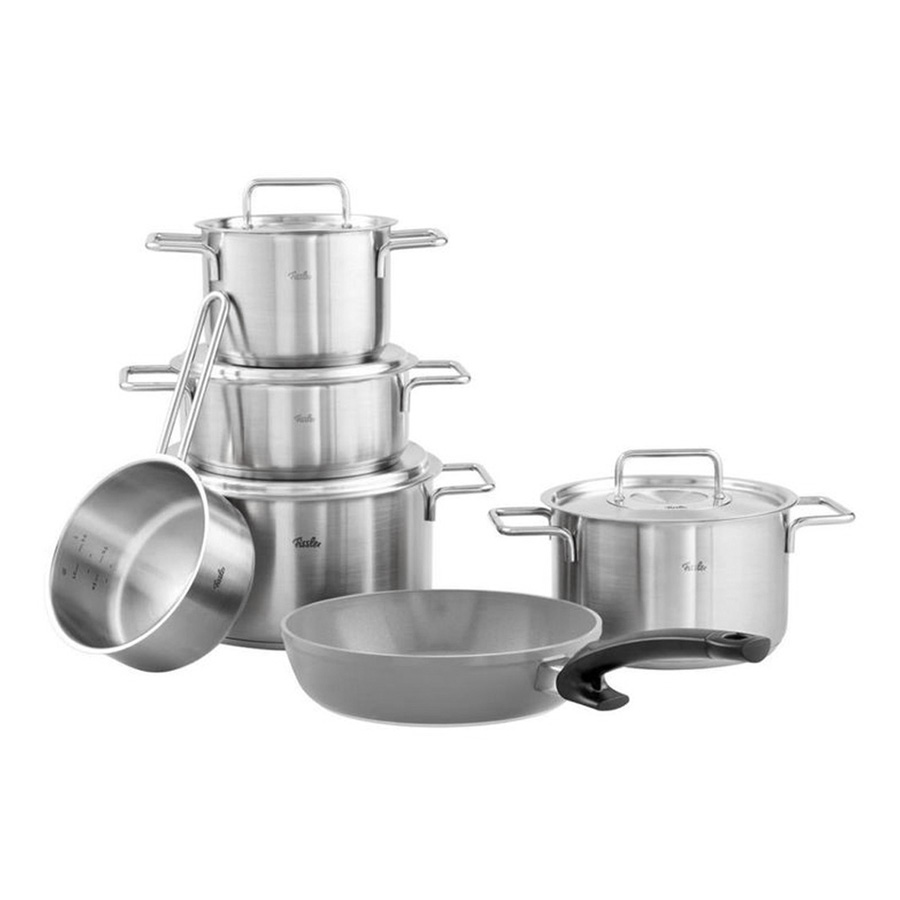 Bộ nồi Fissler Pure Collection 6 món kèm chảo chống dính 24cm - toàn cảnh sản phẩm