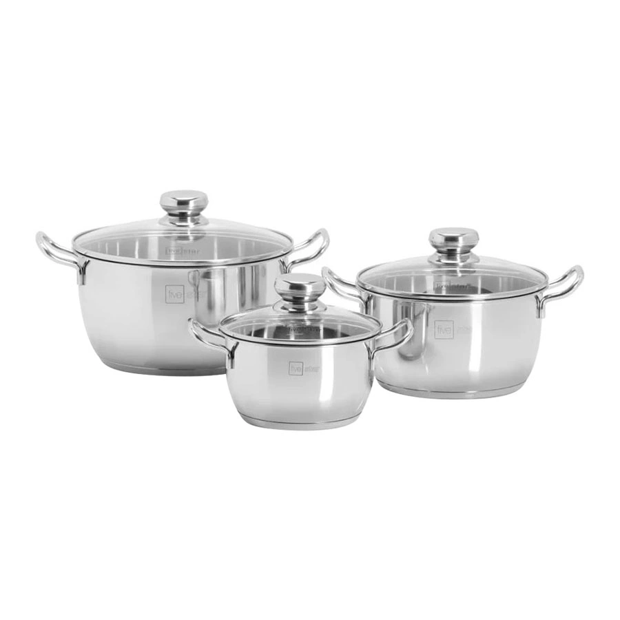 Bộ nồi 3 đáy Inox 430 Fivestar FSB3028