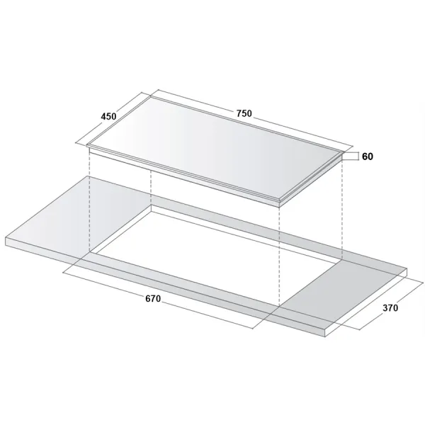Bếp từ 2 vùng nấu Canzy CZ-989D