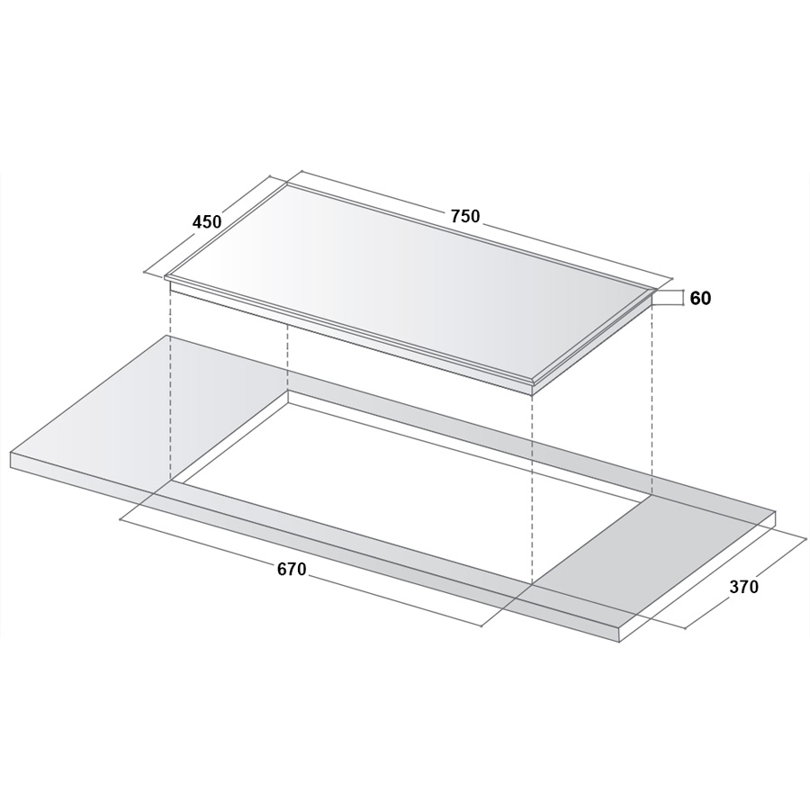 Bếp từ 2 vùng nấu Canzy CZ-989D