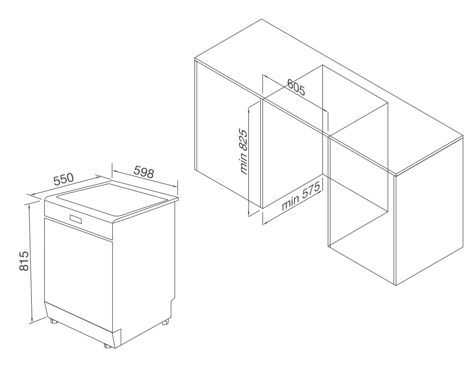 Máy rửa bát âm tủ Malloca WQP12-J7713FB