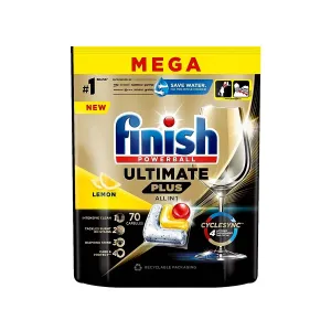 Viên rửa bát Finish Ultimate Plus 70 viên Hương Chanh