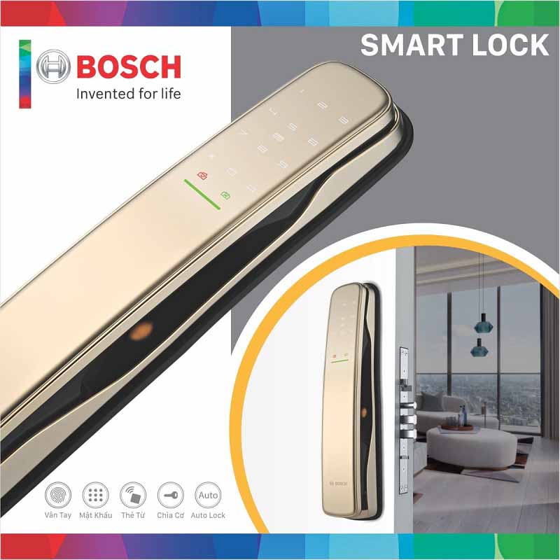 KHÓA CỬA ĐIỆN TỬ BOSCH EL800AK không APP