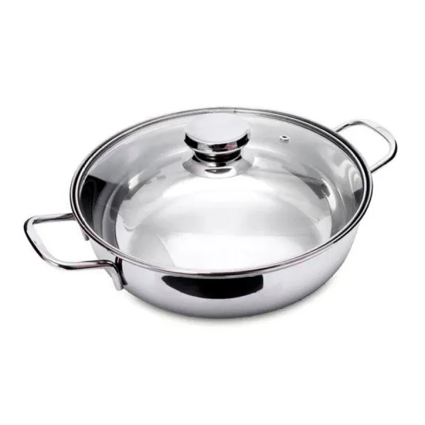 Nồi lẩu Inox 430 Five Star 30cm nắp kính