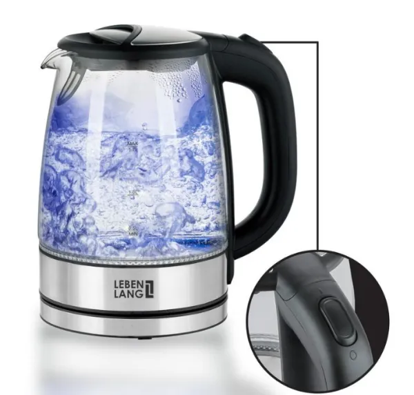 Ấm siêu tốc thuỷ tinh Lebenlang LBL2879 1.7L
