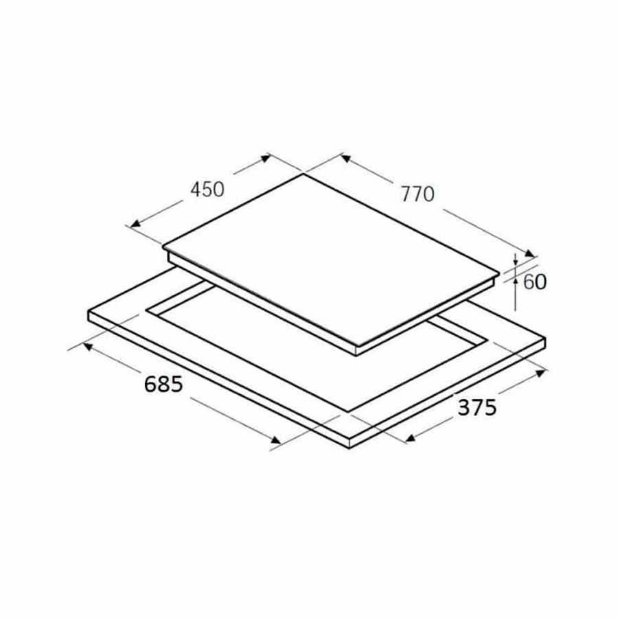 Bếp từ 2 vùng nấu Hafele HC-I772C 536.61.575 | Chính Hãng