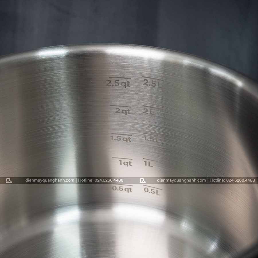 Ảnh thực tế Bộ nồi inox cao cấp Ciwete 6 món SS0101-10PC