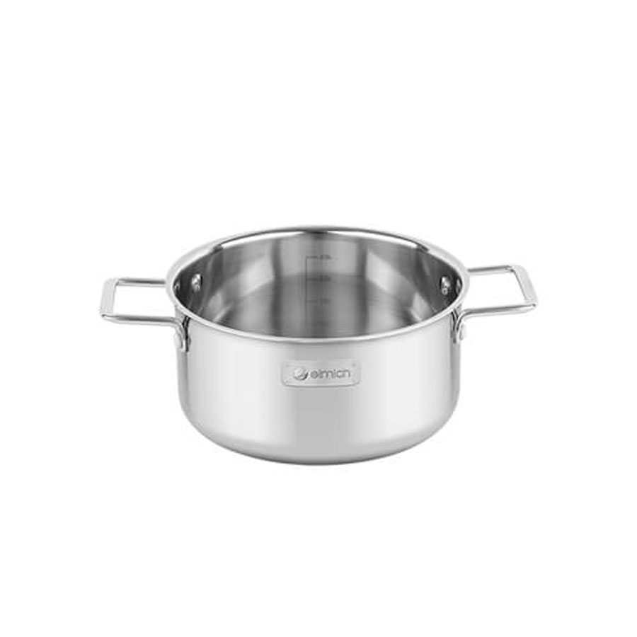 Bộ nồi inox liền khối Elmich Trimax XR EL-8075 size 16, 20, 22 chảo 26cm