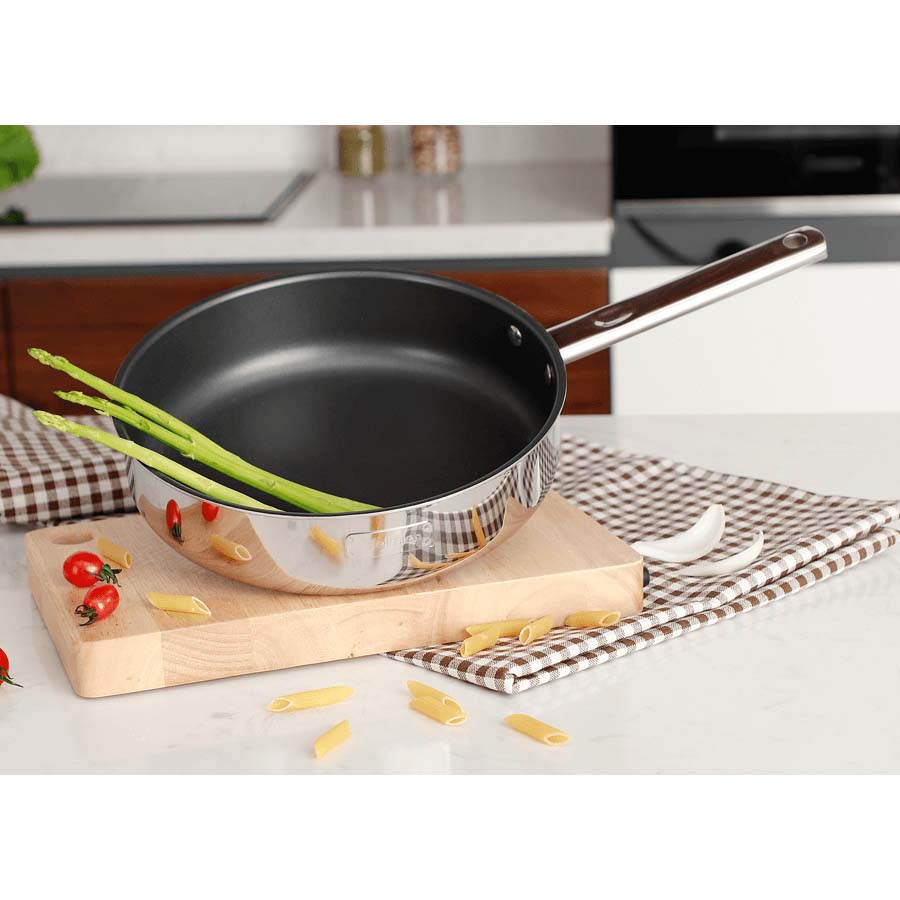 Chảo Inox liền khối chống dính Ceramic Elmich Trimax XS EL3752 size 24cm